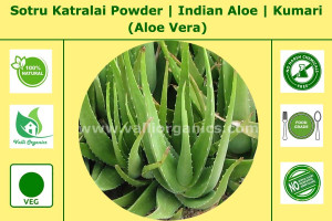 Sotru Katralai Powder | Indian Aloes | Ghritkumari | Kumari | Kattarvazha | Aloe Vera 100gm
