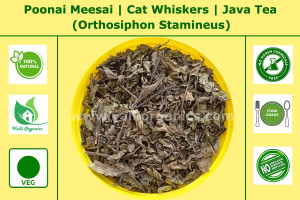 Poonai Meesai Leaves | Cat Whiskers | Java Tea | Orthosiphon Stamineus 100gm